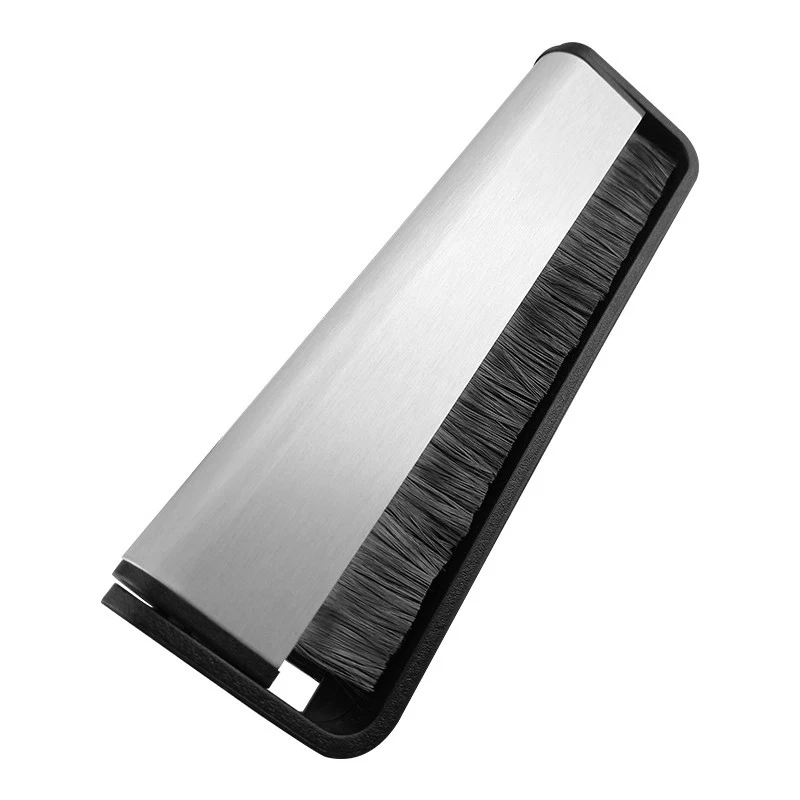 LEORY Vinyl Records Handle Carbon Fiber Brush Cleaning Scrubbing Brush for Turntable Phonograph Records Longplay Speaker Stand