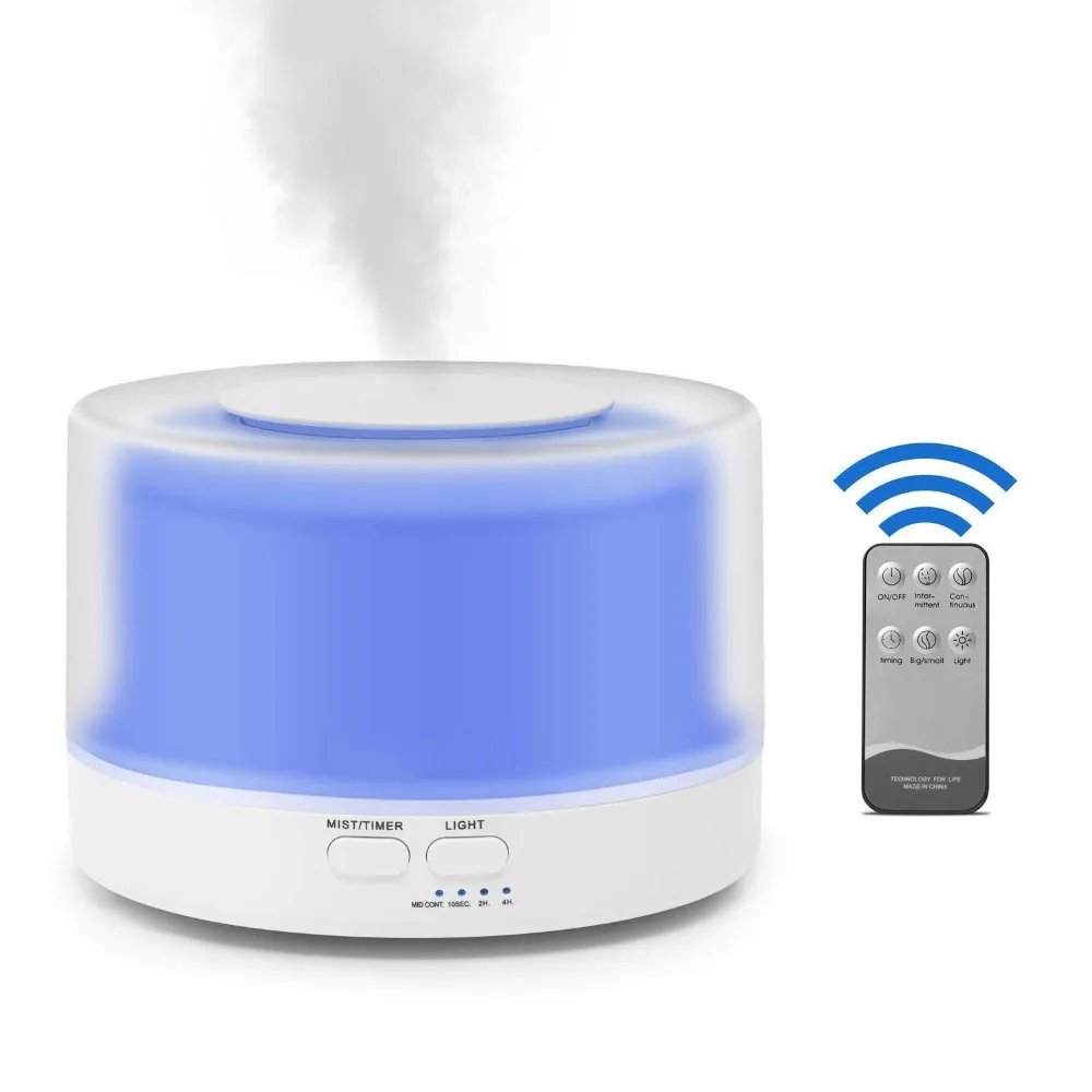 

700ml Remote Control Air purifier Aroma Ultrasonic Humidifier With Color LED Lights Electric Aromatherapy Essential Oil Diffuser