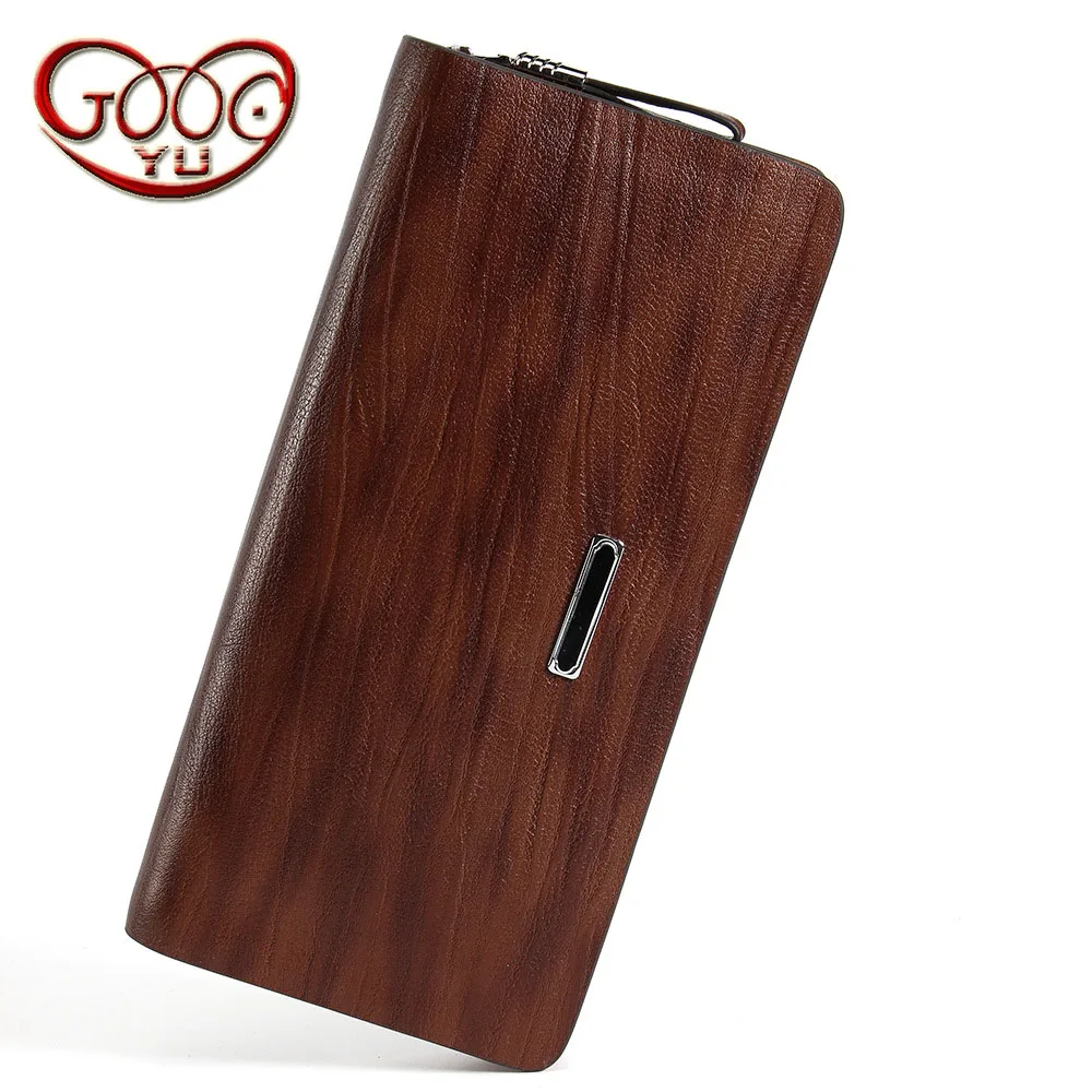 

New head cowhide men's wallet fashion long section leather men bag multi-card bit leather handbag Korean version of the tide