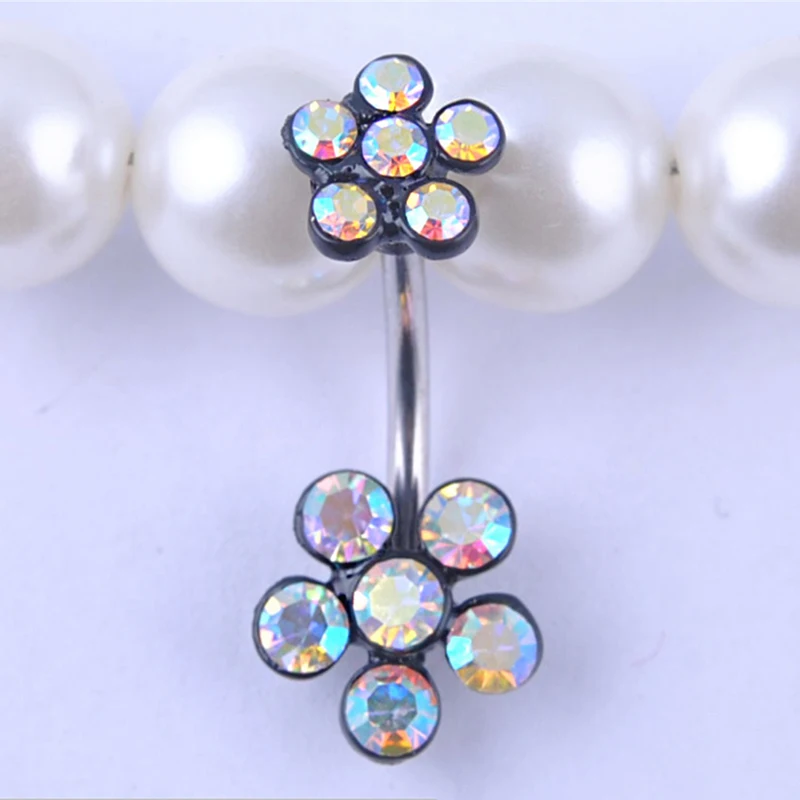 Classic Puncture Jewelry Short Symmetrical Plum Belly Button