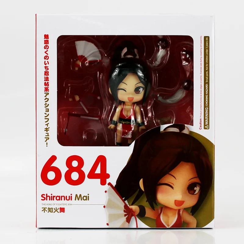 

10cm King of Fighters Nendoroid 684 Shiranui Mai Figure Toy Q Version Action Figure Collectible Model Doll