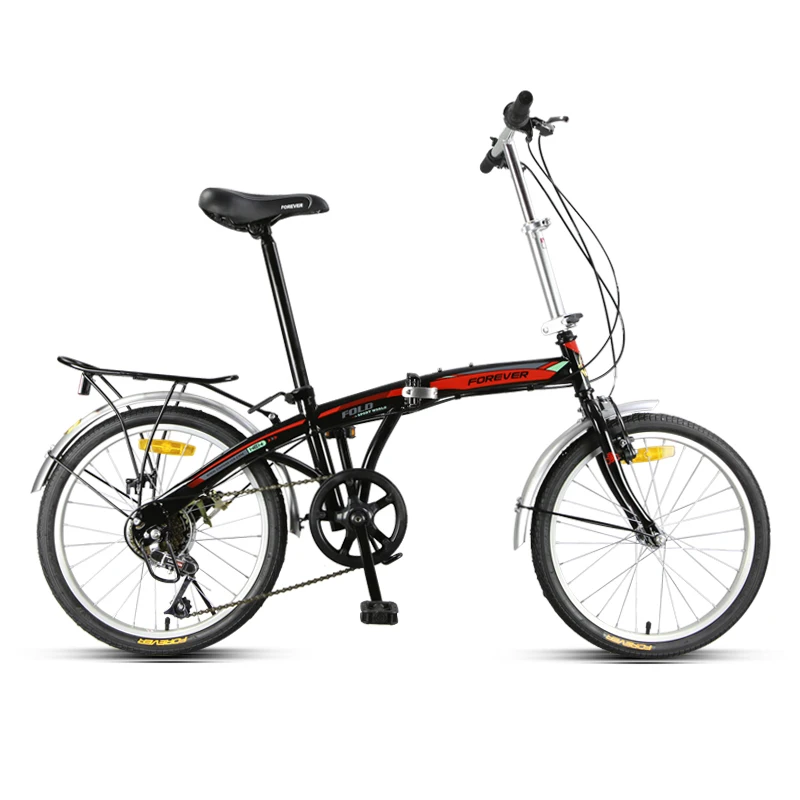 Cheap Folding bicycle for men and women ultra  light portable 20  inch speed  wheel bicycle 2