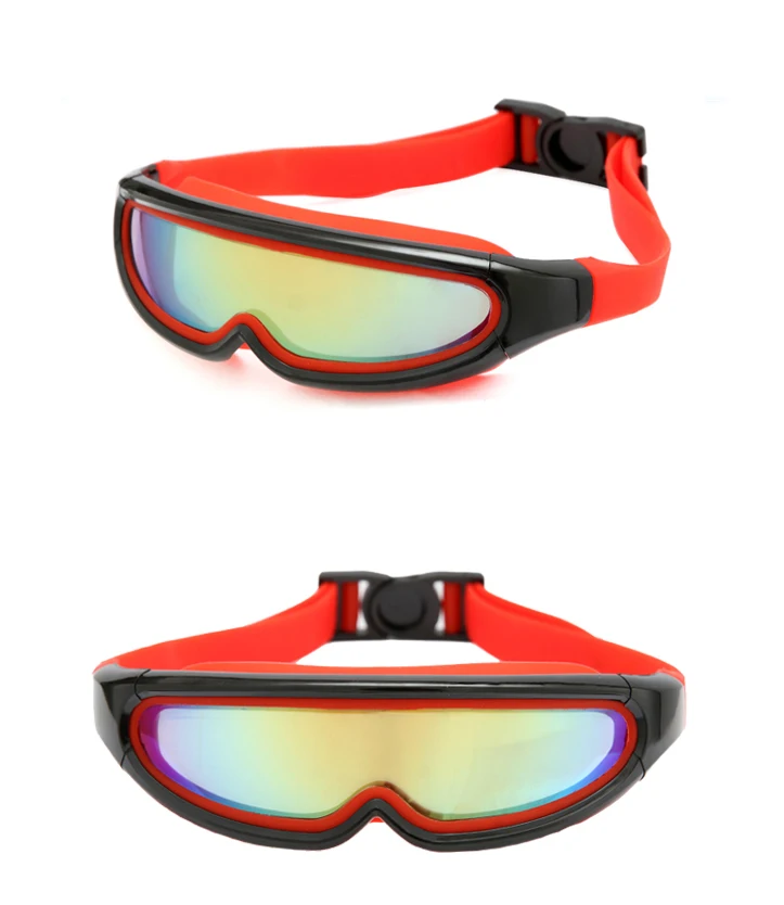 Детские плавательные очки цельный Анти-туман с Жесткий Чехол, дети трубка маска дайвинг очки для мальчиков и девочек