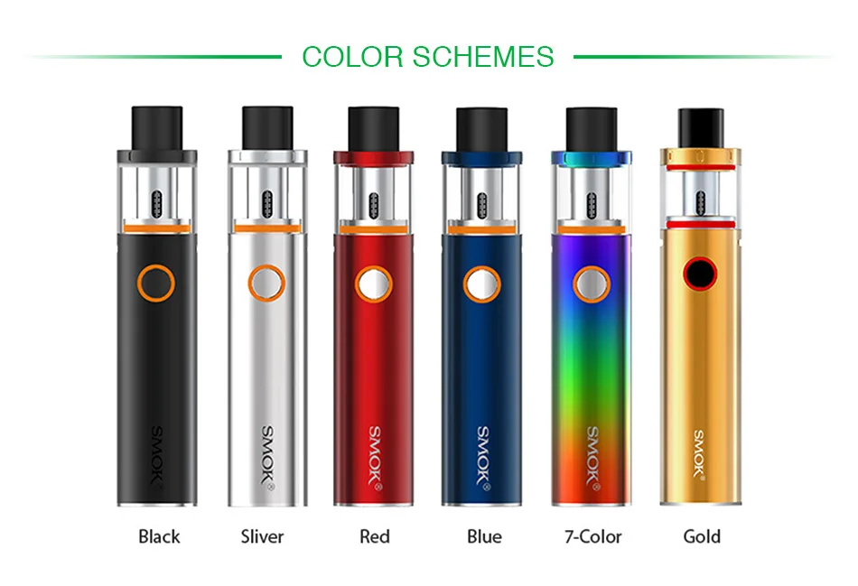 SMOK Vape Pen 22 Kit 0.3ohm Dual Core with Built-in 1650mah Battery with LED Indicator electronic cigarette vs Stick v8/ Q16 kit