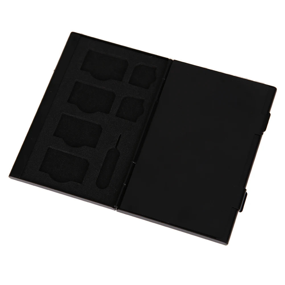 14 в 1 высокое качество алюминий SIM Micro SIM карты памяти Pin коробка для хранения Чехол держатель протектор для Micro памяти SD карты