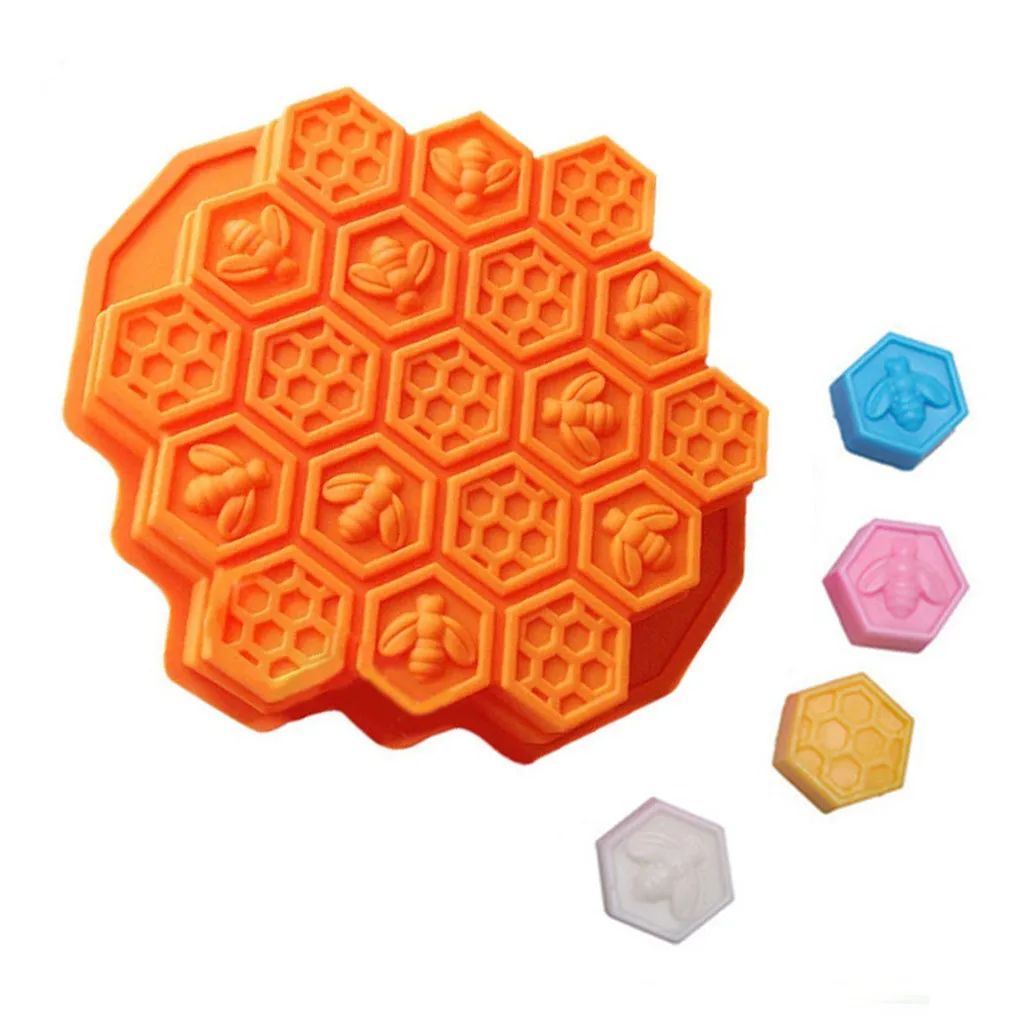 3D пчелиная сотовая силиконовая форма, изделия из смолы, форма, противень для выпечки, украшения, кухонные инструменты