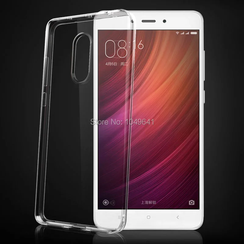 KXM1200_1_Ultra-thin Transparent  Pure Black TPU Protective Case for Xiaomi Redmi Note 4X 5.5 inch