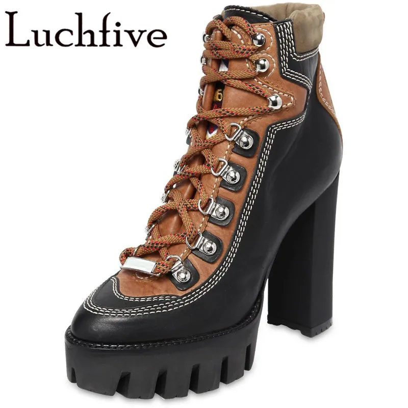

Winter Women Motorcycle Boots platform 12 cm super High Heels Botas Mujer fringe appliques warm woolen Snow Boots Ankle Boots
