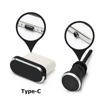 Aluminum Usb Dust Plug Set Charging Port Earphone Jack Protection For Irbis Sp52 Sp58 Sp510 Oneplus