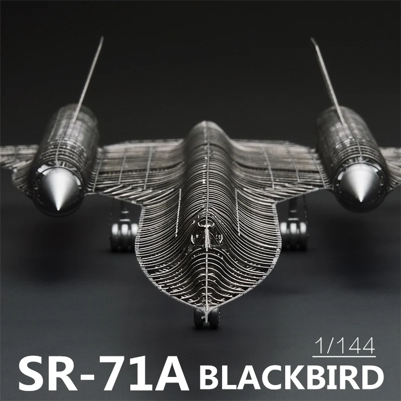 ММЗ модель Жасмин 3D металлическая головоломка 1/144 SR-71A черная птица полная ПЭ Модель Сборка Металлическая Модель Набор DIY 3D лазерная резка модель головоломка