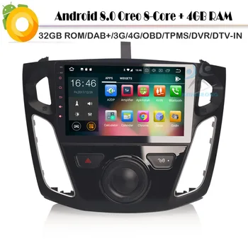 

Octa Core 9"Android 8.0 Autoradio DAB+ GPS NAVI Radio Car stereo Multimedia Player For Ford Focus WiFi 4G DVB-T2 OBD Bluetooth