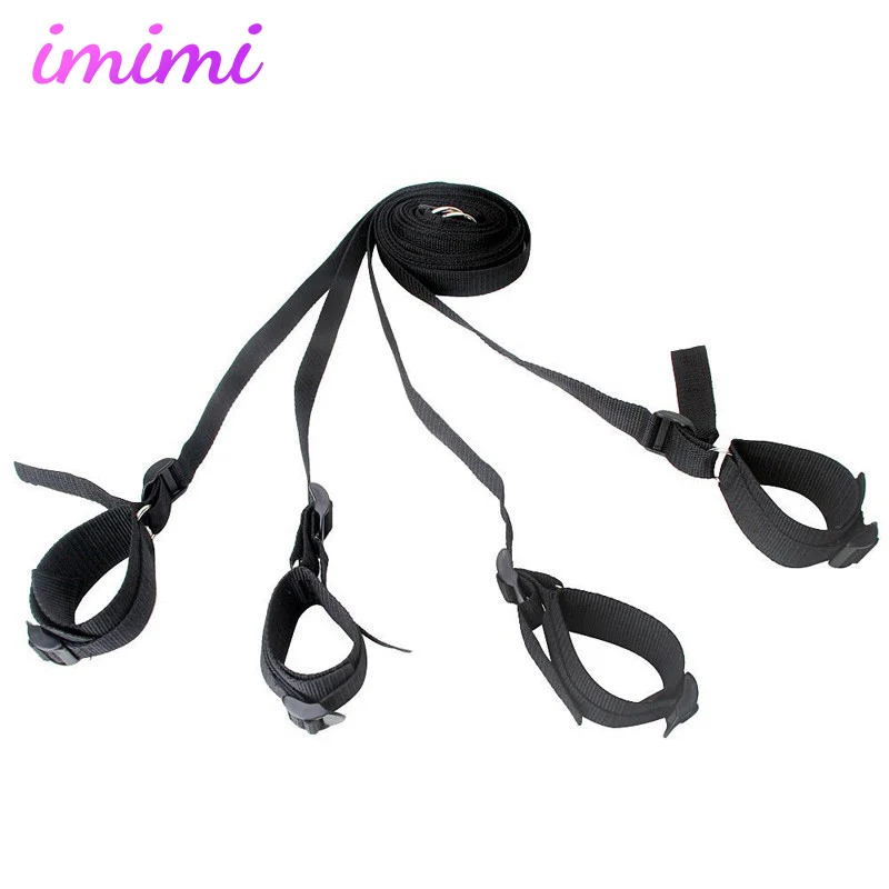 Секс мебель бондаж жгут кровать на системе SM Femdom Toy Fun эротические БДСМ наручники