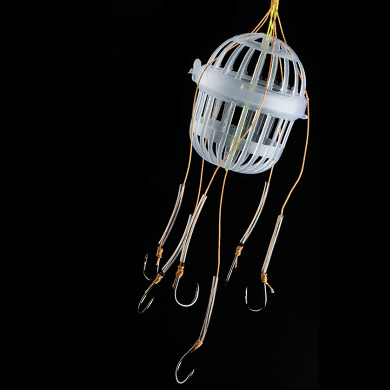 

HOT-Explosion hook Fishing Tackle Sea Box Hook Monsters Strong Carbon Steel Plastics Carp Spherical Explosion Hooks Tool