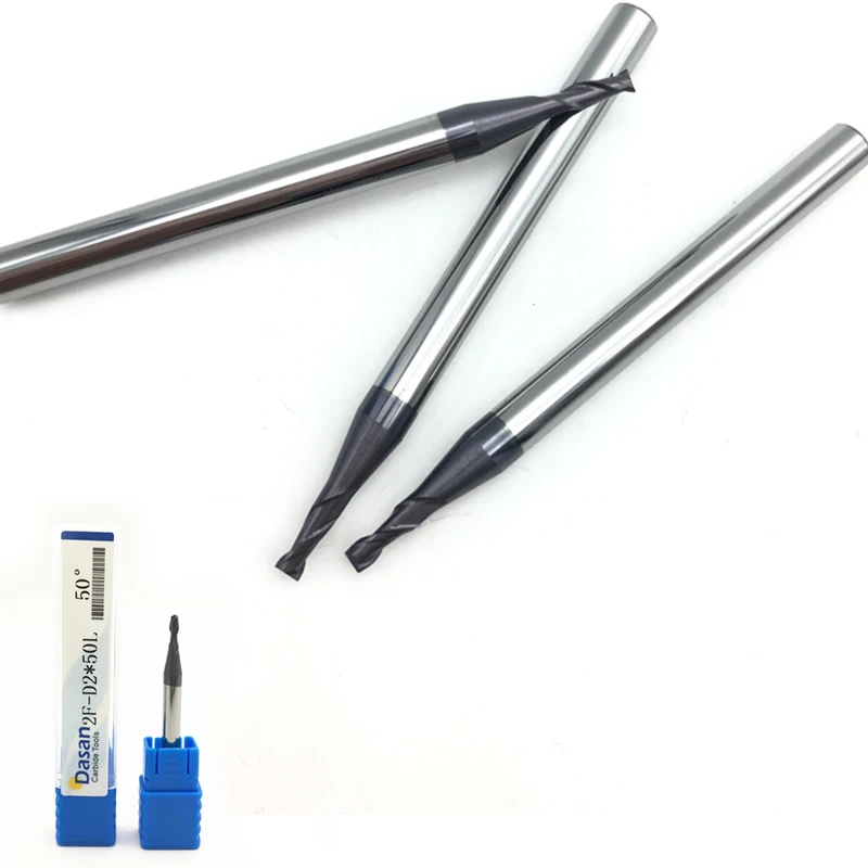 Flat End Mill HRC50 2F D2X50L (5)
