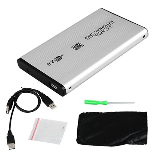 

Portable USB 2.0 SATA Case 2.5 Inch Mobile External Hard Disk Drive HDD Enclosure