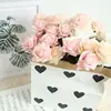 10pcs/lot Decor Rose Artificial Flowers Silk Flowers Floral Latex Real Touch Rose Wedding Bouquet Home Party Design Flowers 2