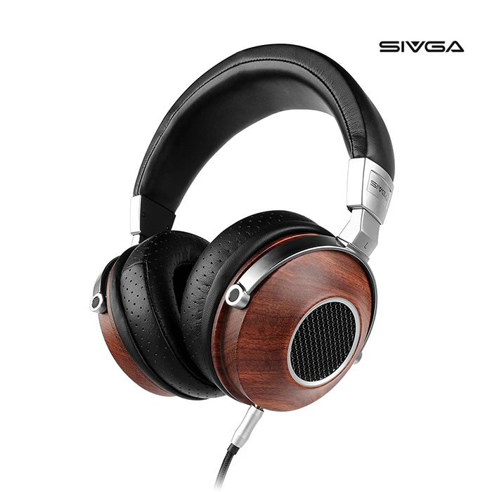 Sivga SV007 за ухо проводные наушники деревянный открытой спиной студия гарнитура с Hi