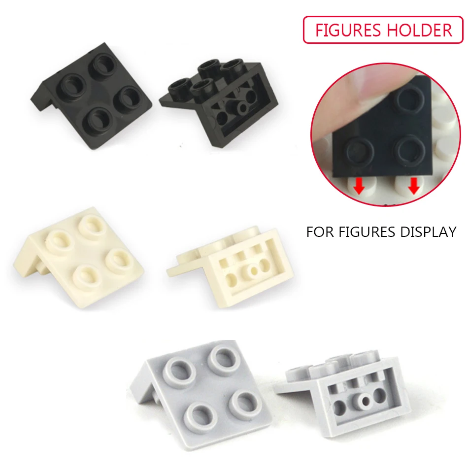 

3 Colors Figures Display Holder Shield DIY Accessories Compatible legoed Base Plate Building Blocks Educational Children Toys