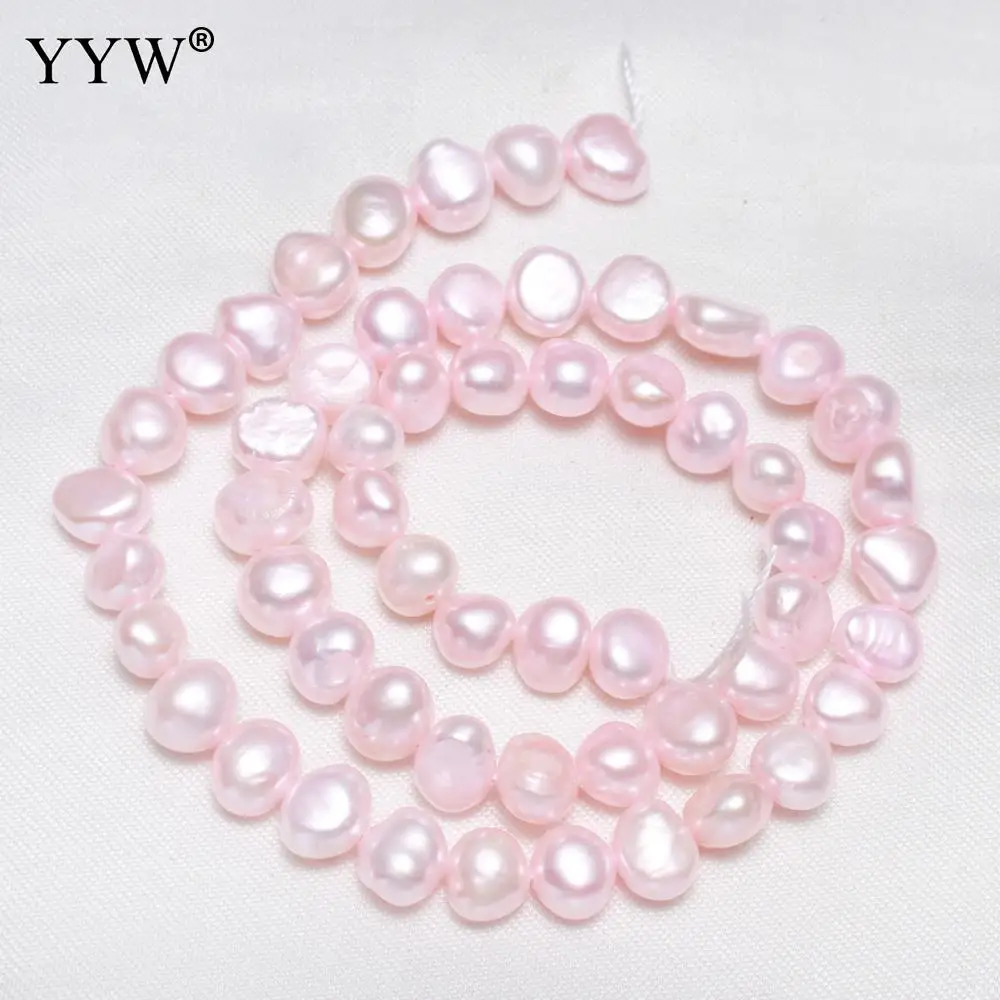 

Cultured Potato Freshwater Pearl Beads 8-9mm Approx 0.8mm Sold By Strand