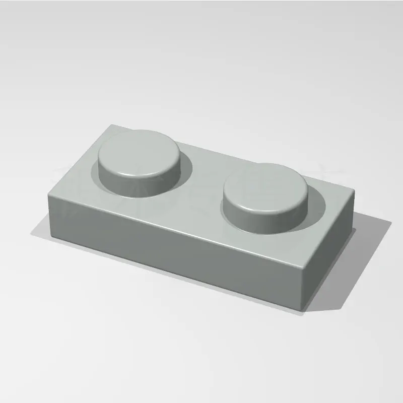 Light gray 30 шт. маленькая частица 1x2 доска совместима с legao 3023 собранные части игрушки - Цвет: Light gray