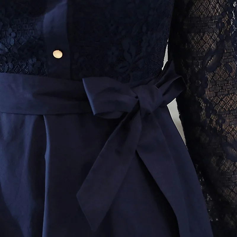 EXOTAO/Элегантные женские длинные платья кружевные открытые рукава Vestidos Femme