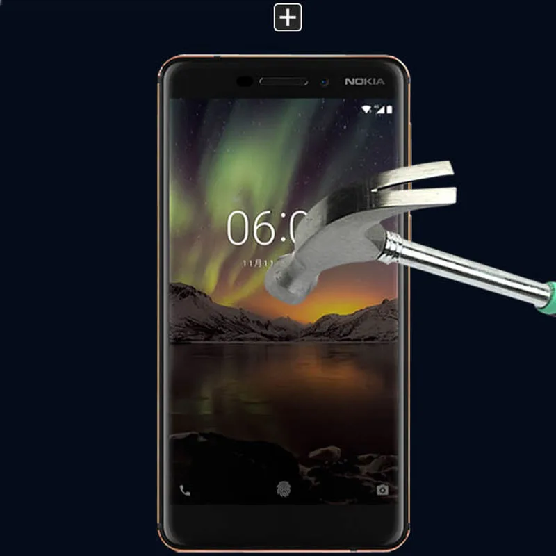 Закаленное стекло для Nokia 6 1 полное покрытие 9H Взрывозащищенная Защита экрана 2018
