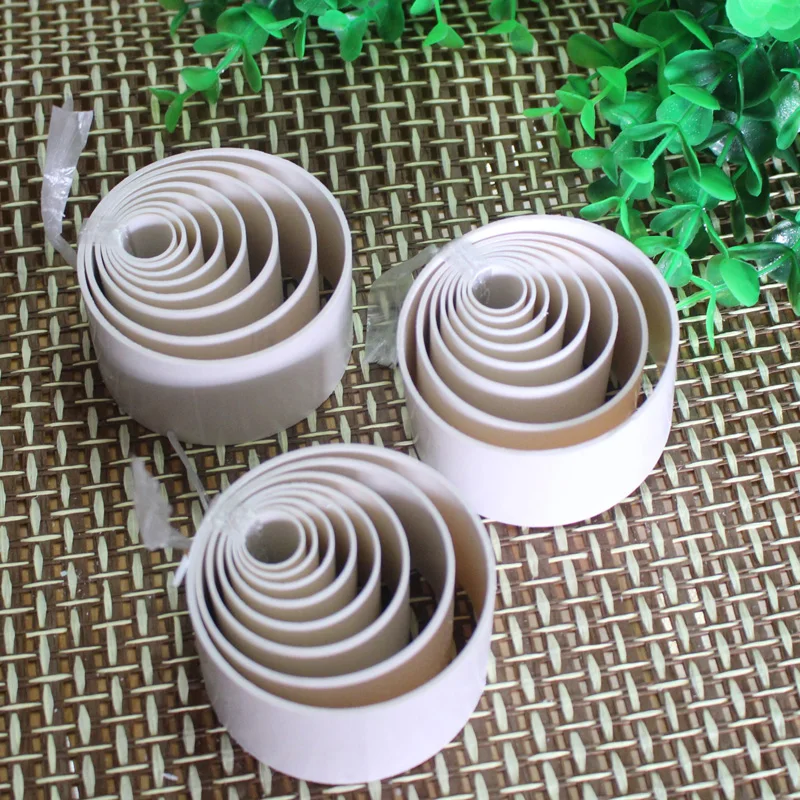 Silk Flower Tools White PVC Tubes 8PCS Making Tool For Ronde Flower