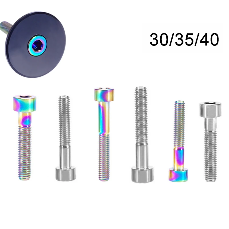 

1PCS M6 30/35/40mm Titanium Bolt Small Hex Head Flange for Bicycle Brake