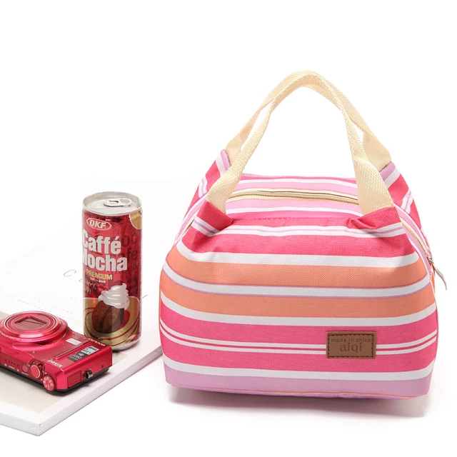 Us 6 77 45 Off Rainbow Color Small Cooler Bag Picnic Lunch Box Insulated Ice Pack Cool Handbags Portable Food Fresh Carrier Insulation In
