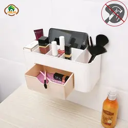 Msjo коробка для хранения Макияж Организатор Косметические Ванная комната стене случае для косметических хлопка помада ювелирные