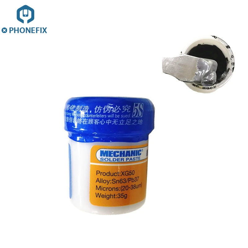 

MECHANIC Solder Paste XG-50 Sn63/Pb37 Soldering Tin Cream for Solder Iron Station Mobile Phone PCB Motherboard Welding Repair