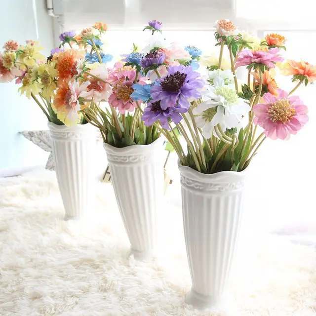 Simulation Flower Nice 4 Forked Silk Artificial Windmill Orchid For Simulation Flower Nice 4 Forked Silk Artificial Windmill Orchid For Home Table Decoration Wedding Party Fake