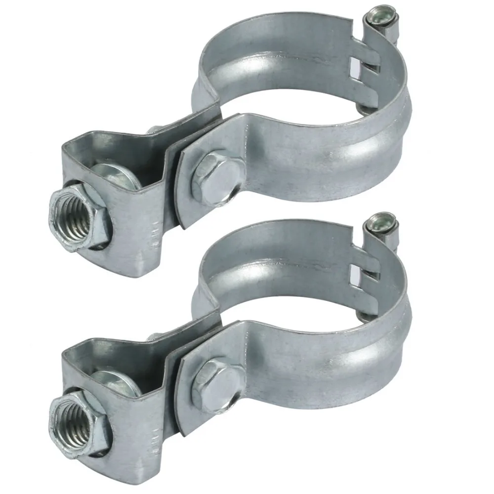 Buy 2pcs Hose Clamps Iron Zinc Plated Clamp For 40mm