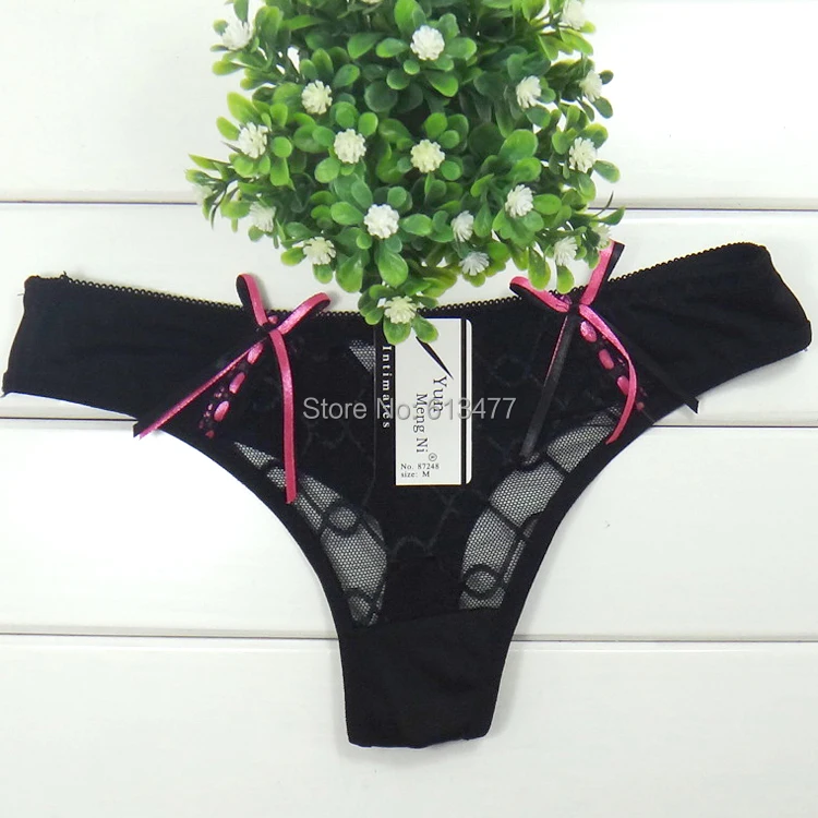 Хлопок женские Сексуальные Стринги Трусики Трусы Для Ladies t спину Бесплатная