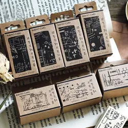 1 шт. винтажные серии фрагмента памяти деревянные и резиновые штампы для скрапбукинга канцелярские принадлежности DIY для скрапбукинга
