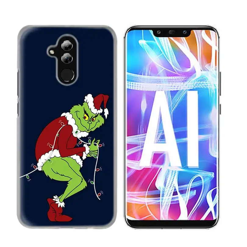 09 Чехол-накладка для huawei Honor P20 mate 20 10 P10 P9 P8 8X9 Lite P Smart+ Plus Nova 3i прозрачный зеленый Рождественский - Цвет: 09