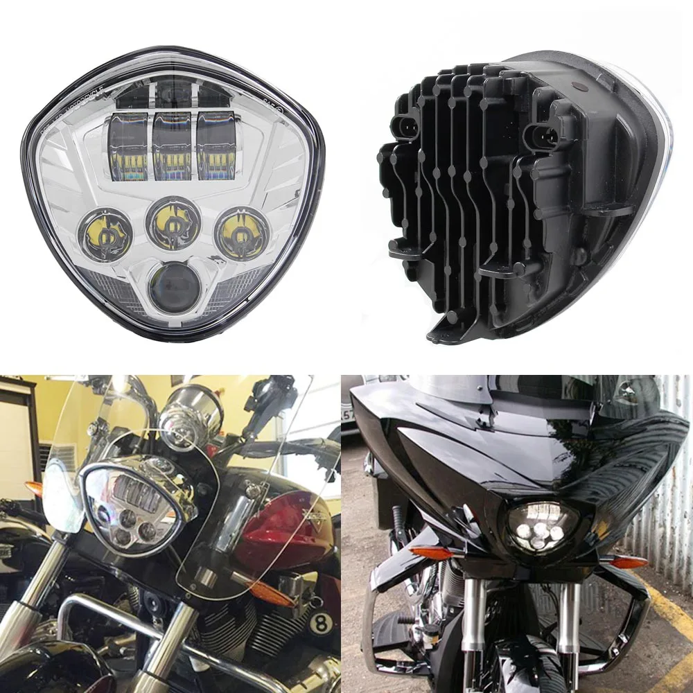 

60w Motorcycle Headlights Assembly LED Motorcycle Headlamp Kit for Victory Motorcycle Headlight Accessory LED Motorcycle Lights