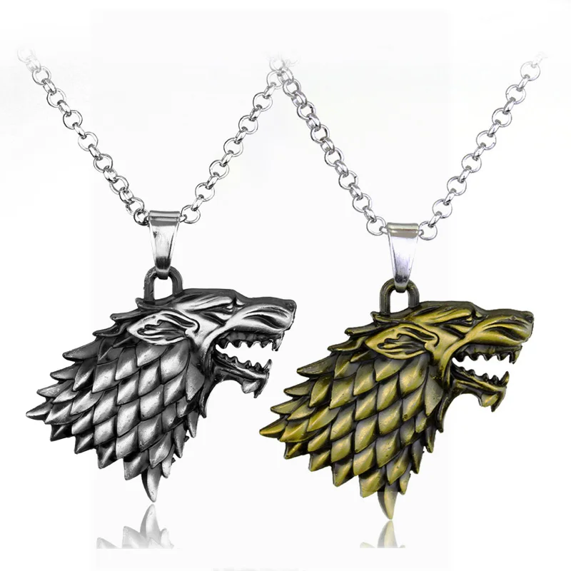 RJ Game of Thrones Necklaces House Stark Lion Wolf Dragon Deer Logo Pendant A Song Of Ice And Fire Targaryen Dragon Keyring Gift RJ Game of Thrones Necklaces House Stark Lion Wolf Dragon Deer Logo Pendant A Song Of Ice And Fire Targaryen Dragon Keyring Gift