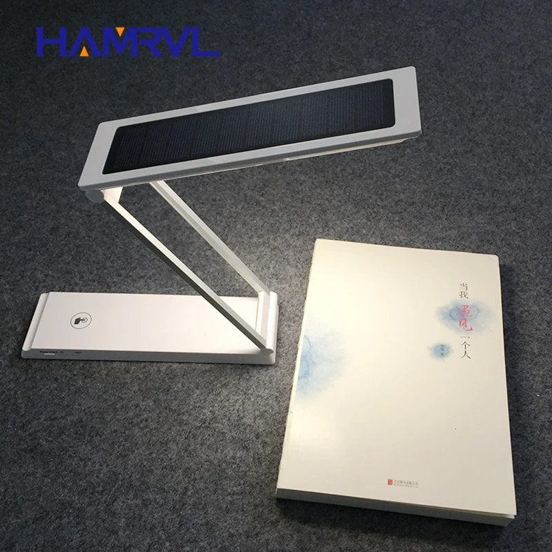 

2018 NEW solar desk lamp Solar battery rechargeable foldable and Adjustable Desk Lamps led Table Lamp Reading Charge