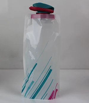 Открытый складной Велосипеды мешок воды взбираться Пластиковые Портативный Кемпинг фруктовый сок бутылка молока мешок акция подарок настроить логотип - Цвет: Белый