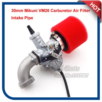 

30mm VM26 Carburetor Air Filter Intake Pipe For Pit Dirt Bike 140cc 150cc 160cc