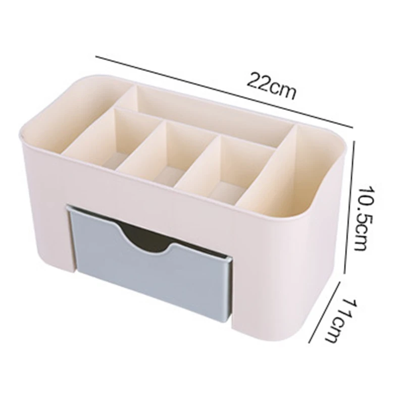 

Multi-purpose Organizer Fashionable Makeup Case Box Drawer Bathroom Kitchen Jewelry Stationery Cosmetic Storage Pink Blue Green