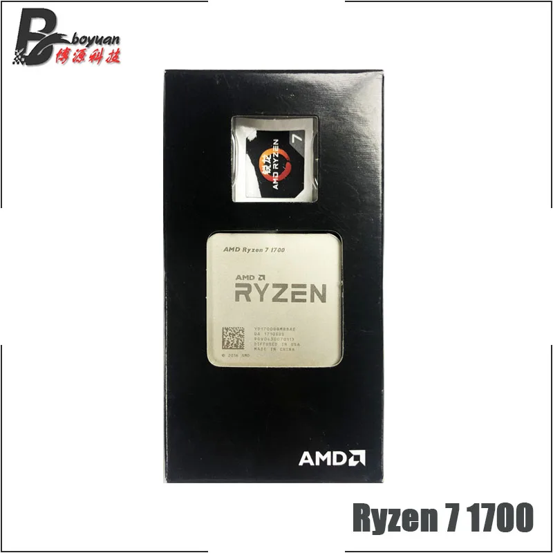 

AMD Ryzen 7 1700 R7 1700 3.0 GHz Eight-Core CPU Processor YD1700BBM88AE Socket AM4