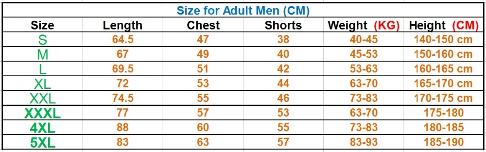S-5XL