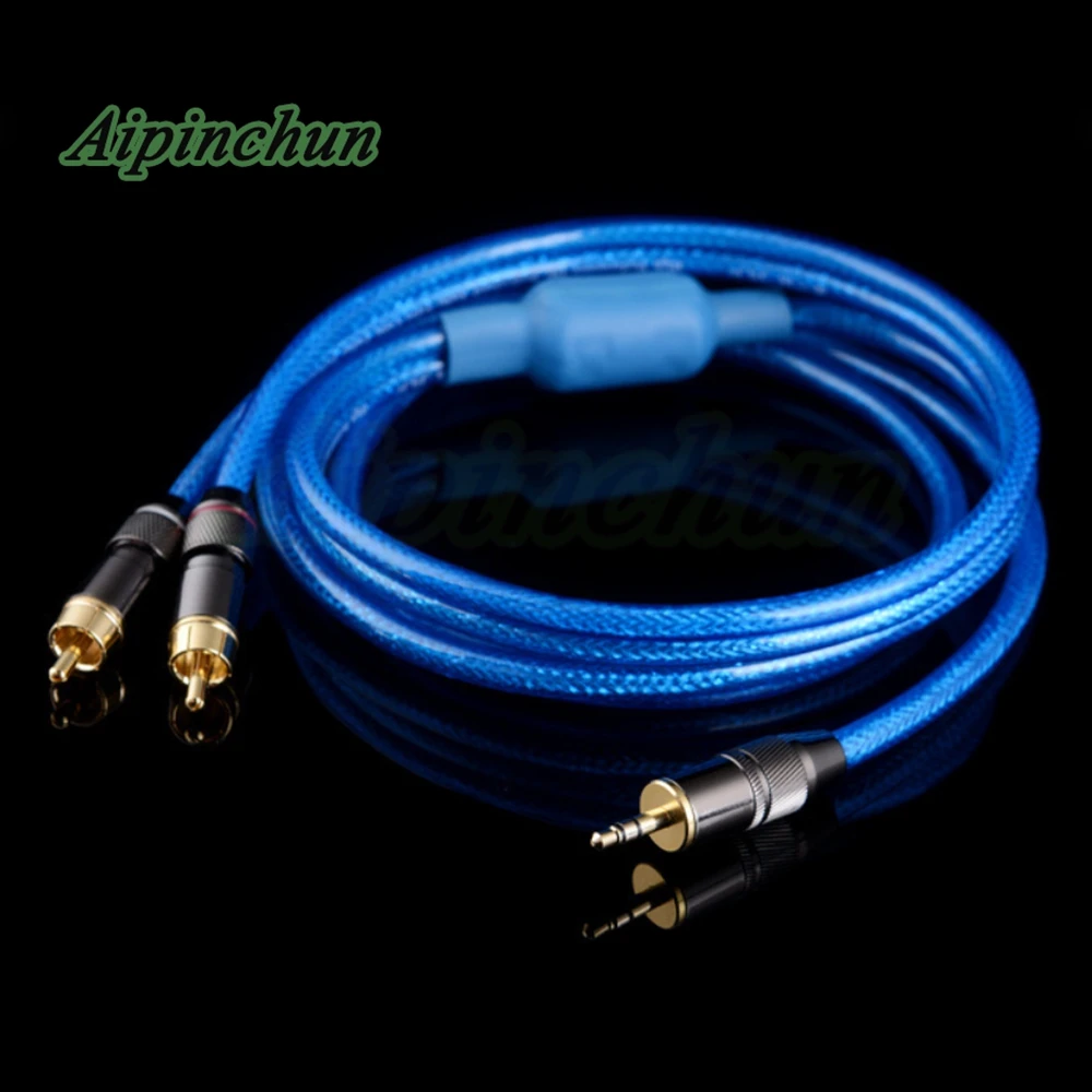 0.5M/1M/1.5M/2M Audio Cable Signal line Wire Cord 3.5mm to 2 RCA Male 3.5 Jack Dual Lotus for Amplifier Sound Mixer Camera | Электроника
