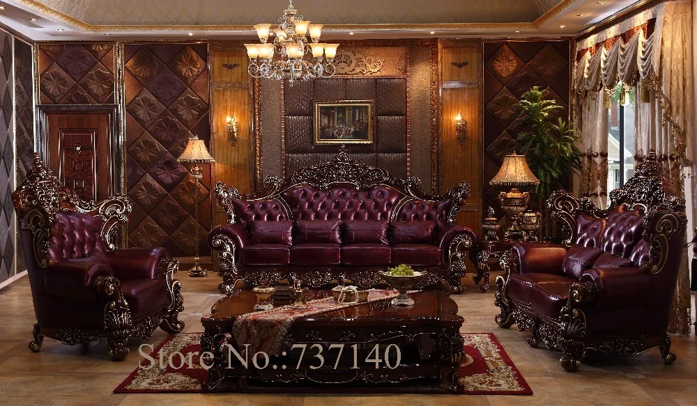 Popular Luxury Living Room Furniture Sets-Buy Cheap Luxury Living sofa set living room furniture luxury genuine leather sofa set French furniture High end furniture sofa set wholesale price - Popular Luxury Living Room Furniture Sets-Buy Cheap Luxury Living