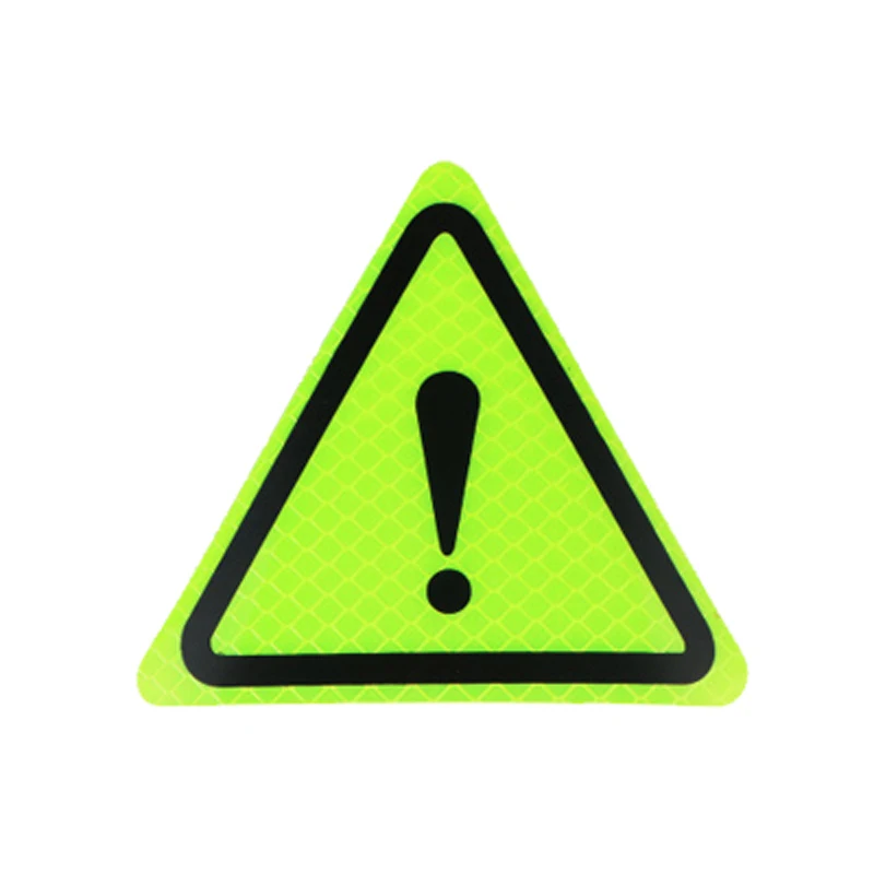 Треугольная Предупреждение ющая светоотражающая лента, отражающая лента для мотоцикла, Автомобильные Защитные отражатели, автомобильные аксессуары - Цвет: Green