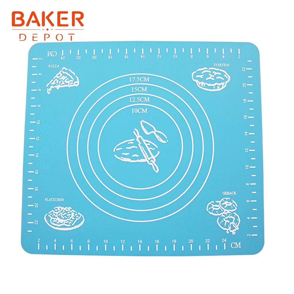 BAKER DEPOT силиконовый коврик для выпечки, коврики для духовки 29*26 см, изоляционная прокладка для духовки, Европейский принт, Западный коврик на стол, изоляционные прокладки