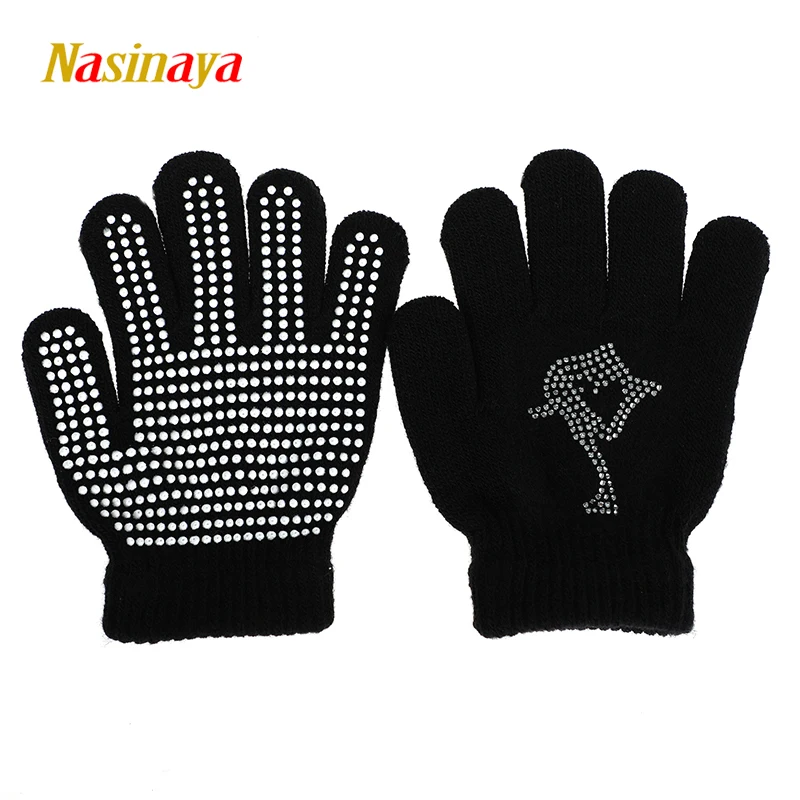 Nasinaya Figure Skating Competition Training Children's Gloves Adult Magic Knitted Gloves Elastic Warm Snow Protective Hands