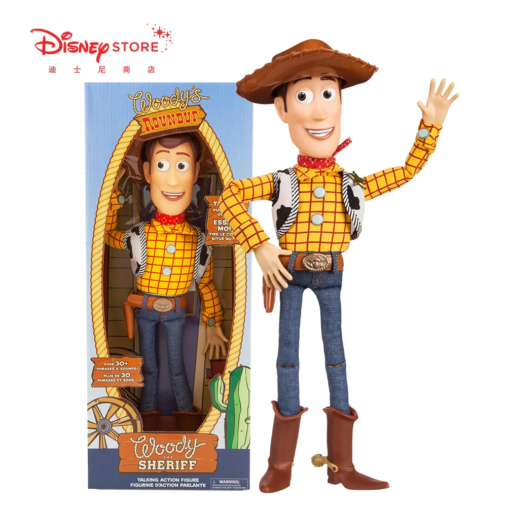 

Disney toy Story 3 vocal Woody Sheriff Doll Model doll children's toy joint movable toy doll that can make a sound kids gift